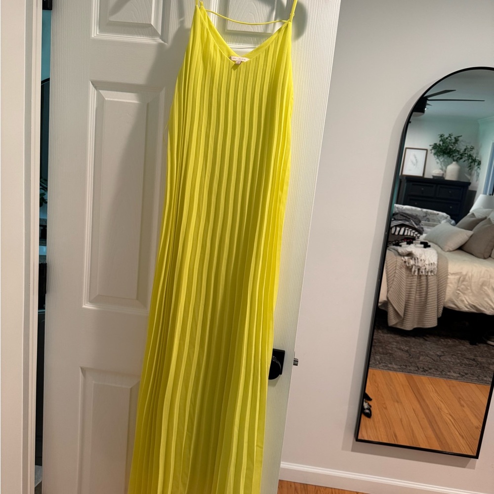 Skies Are Blue Vibrant Yellow Maxi Dress